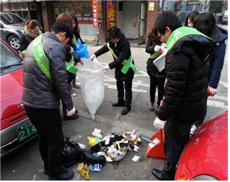 정자2동&#44; 쓰레기 무단투기 단속 및 홍보활동